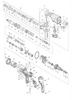 Makita HR2610T 26MM COMBINATION HAMMER Spare Parts