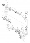 Makita 16MM HAMMER DRILL Spare Parts