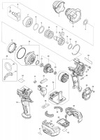 Makita CORDLESS IMPACT WRENCH Spare Parts