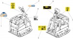 Altrad Belle RPC 55 Compactor Plate Spare Parts - Decals