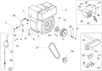 Altrad Belle RPC 55 Compactor Plate Spare Parts - Engine & Drive Kit (Hatz)