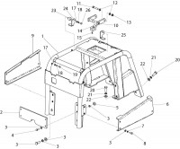 Altrad Belle RPC 55 Compactor Plate Spare Parts - Frame Assembly