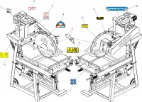 Altrad Belle MS 500 Bench Saw Spare Parts - Decals