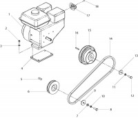 Altrad Belle PCX Compactor Plate Spare Parts - Engine & Drive Kit (Honda & Robin)
