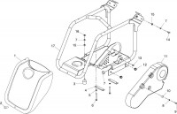 Altrad Belle PCX Compactor Plate Spare Parts - Bedplate & Front Cover (Honda & Robin) (Up To Serial No. E046878 (Export)