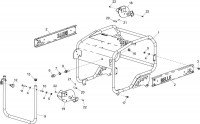 Altrad Belle PWX Pressure Washer Spare Parts - Frame Assembly (PWX 08/180)