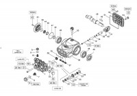 Altrad Belle PWX Pressure Washer Spare Parts - Pump Assembly (PWX 08/180 & PWX 13/230)