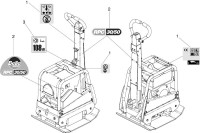 Altrad Belle RPC 30 Compactor Plate Spare Parts - Decals