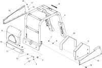Altrad Belle RPC 30 Compactor Plate Spare Parts - Frame Assembly (Up To 030036)