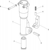 Altrad Belle 20-23 PAN Hydraulic Breaker Spare Parts - Nose Assembly