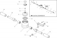 Altrad Belle 20-23 PAN Hydraulic Breaker Spare Parts - Top Cover Assembly