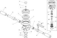 Altrad Belle 20-30 PAN Hydraulic Breaker Spare Parts - Top Cover Assembly