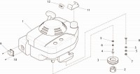 Altrad Belle BMD 300 Minidumper Spare Parts - Engine Assembly