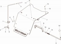 Altrad Belle BMD 300 Minidumper Spare Parts - Cowl Assembly (Up To Serial No. 141778)