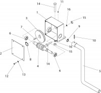 Altrad Belle BWE 150/200/250 Upright Mixer Spare Parts - Crank Handle Assembly ((BWE-250K / 250KJ) Up To August 2010)