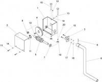 Altrad Belle BWE 150/200/250 Upright Mixer Spare Parts - Crank Handle Assembly (BWE-150K / 150KJ / 200K / 200KJ)