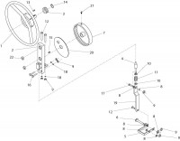 Altrad Belle BWE 150/200/250 Upright Mixer Spare Parts - Handwheel Assembly (BWE-150 / 150J / 200 / 200J / 250 / 250J)