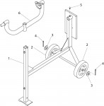 Altrad Belle BWE 80/110/130 Upright Mixer Spare Parts - Frame Assembly