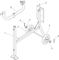 Altrad Belle BWE 80/110/130 Upright Mixer Spare Parts - Frame Assembly