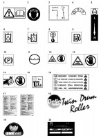 Altrad Belle BWR 650 Twin Drum Compacting Roller Spare Parts - Decals