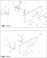 Altrad Belle BWR 650 Twin Drum Compacting Roller Spare Parts - Engine Side Panel