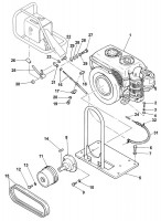 Altrad Belle BWR 650 Twin Drum Compacting Roller Spare Parts - Engine Unit