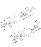 Altrad Belle BWR 650 Twin Drum Compacting Roller Spare Parts - Roller Unit