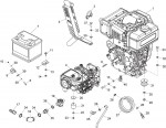 Altrad Belle BWX 15/250 Pressure Washer Spare Parts - Engine, Gearbox & Pump Assembly