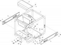 Altrad Belle BWX 15/250 Pressure Washer Spare Parts - Frame Assembly