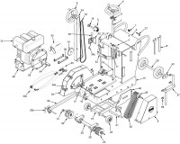 Altrad Belle CFS 600 Floor Saw Spare Parts - Main Assembly (Hatz)