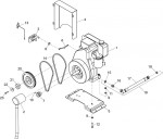 Altrad Belle Baromix Commodore Site Mixer Spare Parts - Lister Engine Assembly