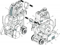 Altrad Belle Compact X Floor Saws Spare Parts - Decals