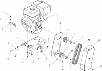 Altrad Belle Compact X Floor Saws Spare Parts - Engine & Drive Kit