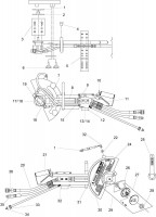 Altrad Belle Hydraulic Floor Saws Spare Parts - Main Assembly