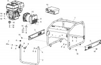 Altrad Belle GPX Generator Range Spare Parts - Main Assembly (GPX 5000W)