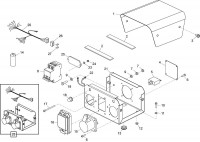 Altrad Belle GPX Generator Range Spare Parts - Control Box Assembly (GPX 2700 CTE)