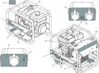 Altrad Belle GPX Generator Range Spare Parts - Decals