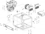 Altrad Belle GPX Generator Range Spare Parts - Main Assembly (GPX 5000)