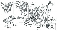 Honda GX100 U KRWB Full Engine Spare Parts - Crankcase Cover