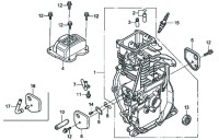 Honda GX100 U KRWB Full Engine Spare Parts - Cylinder Barrel