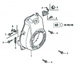 Honda GX100 U KRWB Full Engine Spare Parts - Fan Cover
