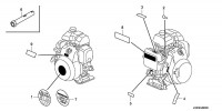 Honda GX100 U QXB4 Full Engine Spare Parts - Label / Tool