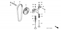 Honda GX100 U QXB4 Full Engine Spare Parts - Camshaft Pulley