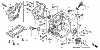 Honda GX100 U QXB4 Full Engine Spare Parts - Crankcase Cover