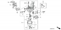 Honda GX120 UT1 Full Engine Spare Parts - Carburetor