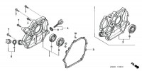 Honda GX120 UT1 Full Engine Spare Parts - Crankcase Cover