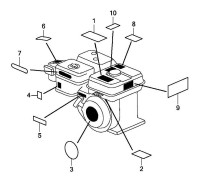 Honda GX120 UT2 Full Engine Spare Parts - Label