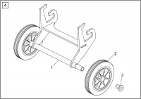 Altrad Belle Lightweight Pro / Pro Tilt Trowels Concrete Finishing Spare Parts - Transporter Attachment