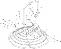 Altrad Belle Lightweight Pro / Pro Tilt Trowels Concrete Finishing Spare Parts - Guard Ring Assembly