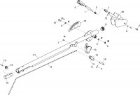 Altrad Belle Lightweight Pro / Pro Tilt Trowels Concrete Finishing Spare Parts - Handle Assembly - Quick Pitch